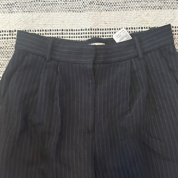 Abercrombie & Fitch Black&grey striped  Wide Leg Pants - Picture 3 of 5